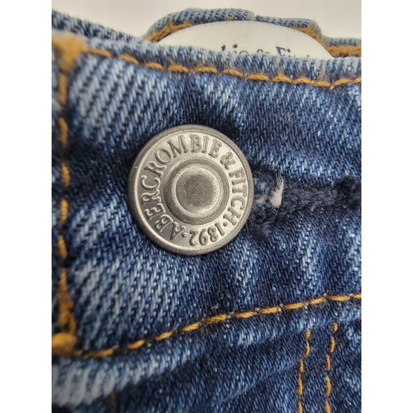 Abercrombie & Fitch The Mom Shorts High Rise Size 37/24‎ Cut Off Wasit 50" - Picture 6 of 6